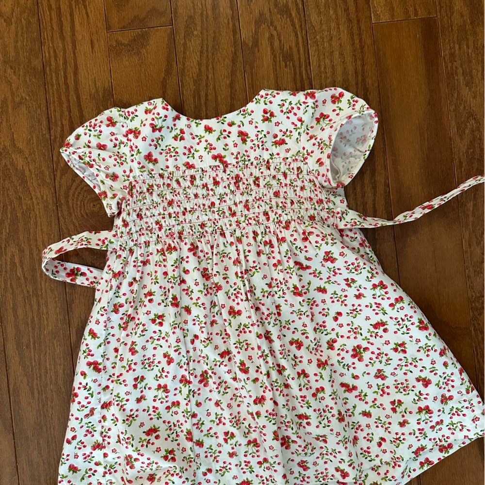 La Coqueta Strawberry Print Dress, 2 years